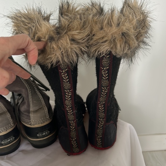 SOREL JOAN OF ARC winter boots. GUC size 7 - Picture 6 of 11